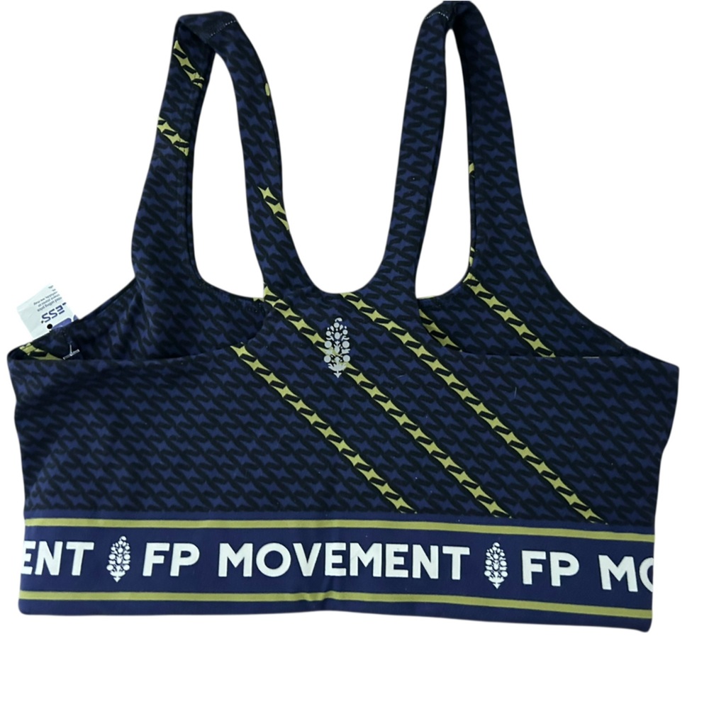 FP Movement New Never Better Sport Bra XS Blue/Green/White - Picture 6 of 7